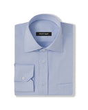 Easy-Care Light Blue Fine Twill Dress Shirt 1