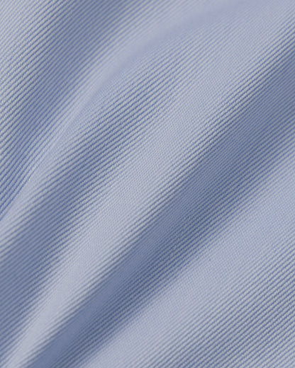 Easy-Care Light Blue Fine Twill Dress Shirt 4