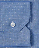Natural Stretch Blue Mini Ditsy Dress Shirt 3
