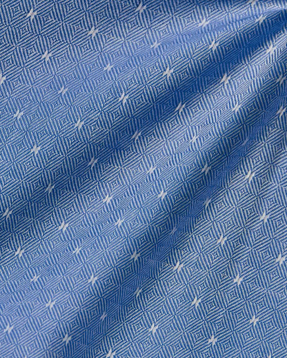 Natural Stretch Blue Mini Ditsy Dress Shirt 4