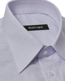 Easy-Care Lavender Square Weave Dress Shirt 2