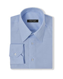Easy-Care Light Blue Dot Weave Dress Shirt 1