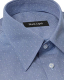 Easy-Care Blue Dot Weave Dress Shirt 2