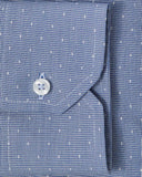 Easy-Care Blue Dot Weave Dress Shirt 3
