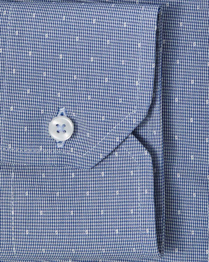 Easy-Care Blue Dot Weave Dress Shirt 3