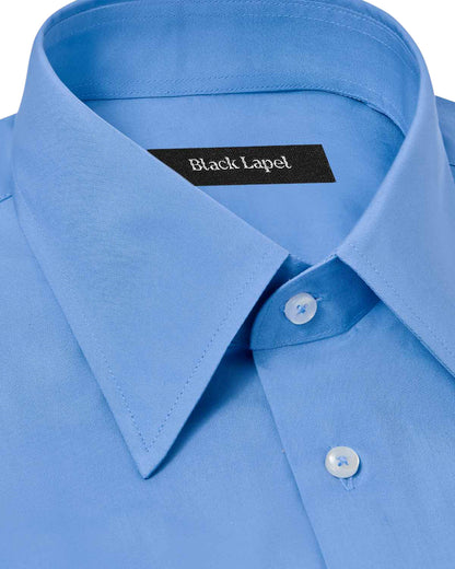 French Blue Poplin Dress Shirt 2