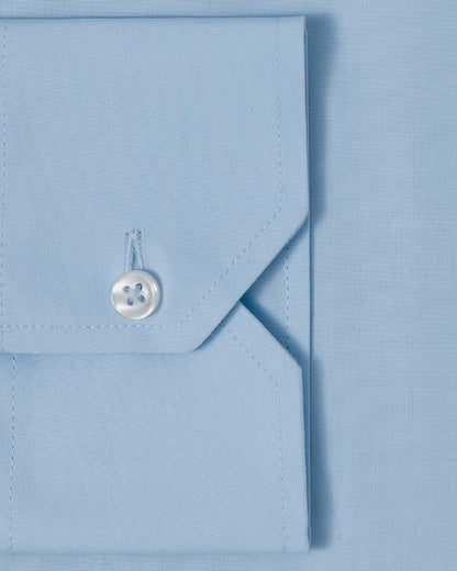 Light Blue Poplin Dress Shirt 3