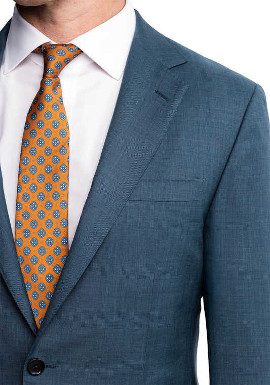 Teal Glen Plaid Merino Blazer