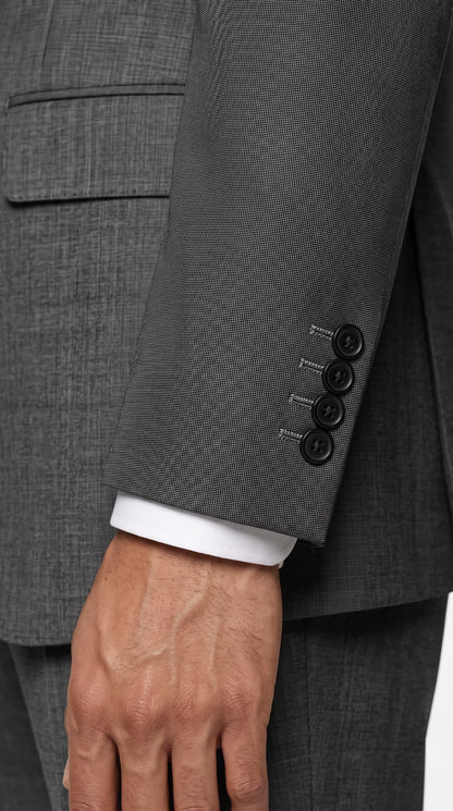 The Reserve Monochrome Tick Weave Suit