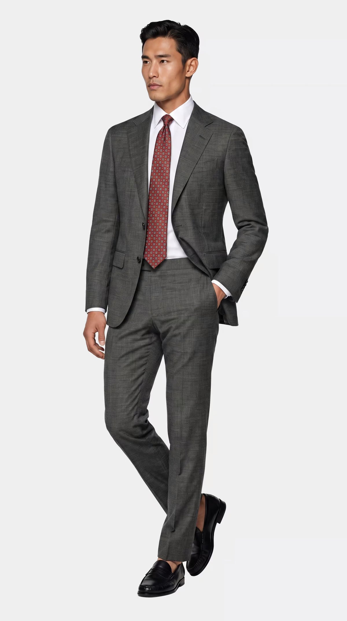 The Reserve Monochrome Tick Weave Suit