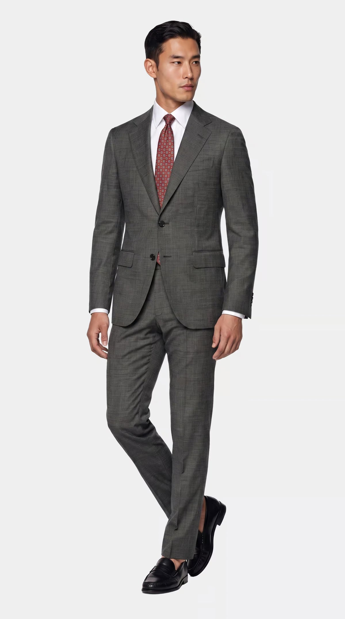 The Reserve Monochrome Tick Weave Suit