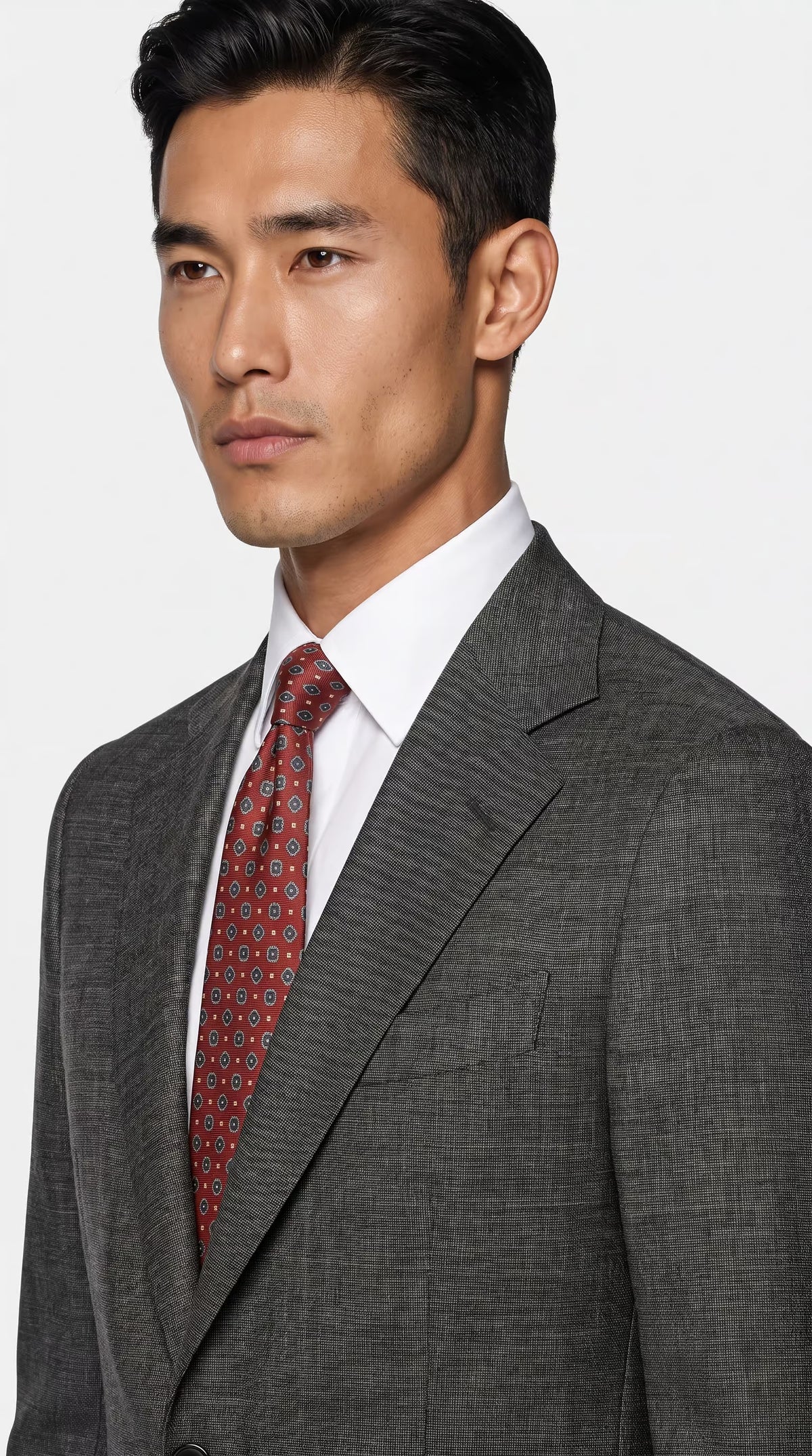The Reserve Monochrome Tick Weave Suit