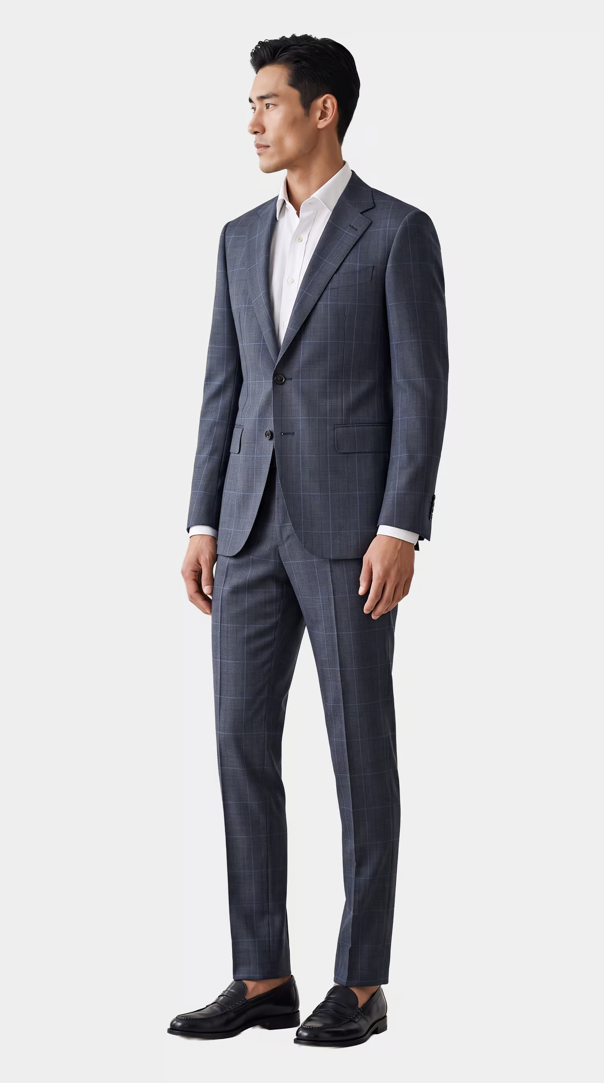 The Reserve Gray Glenplaid Blazer