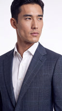 The Reserve Gray Glenplaid Blazer