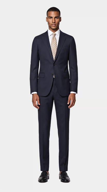 The Reseve Navy Tonal Tick Weave Suit