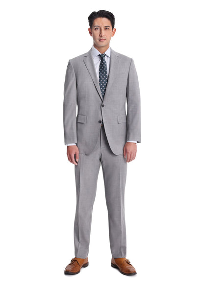Light Grey Stretch Fresco Blazer-1