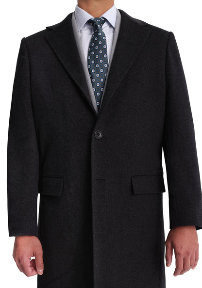 Charcoal Wool-Angora Overcoat 3