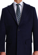 Navy Wool-Cashmere Overcoat 3