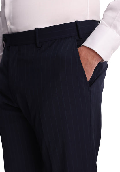 Blue-on-Blue Pinstripe Stretch Fresco Suit-7
