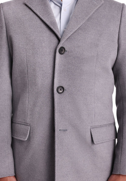 Grey Wool-Cashmere Overcoat 3