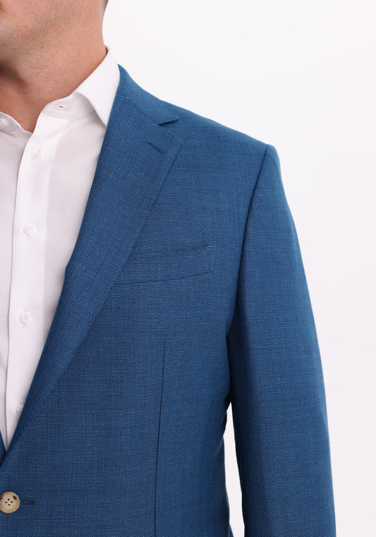 Teal Hopsack Blazer-4