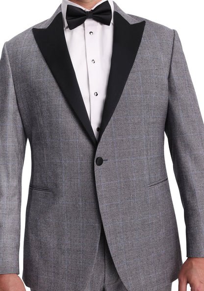 Black & White Glen Plaid Flannel Blazer-2