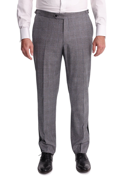 Black & White Glen Plaid Flannel Dress Pants-5