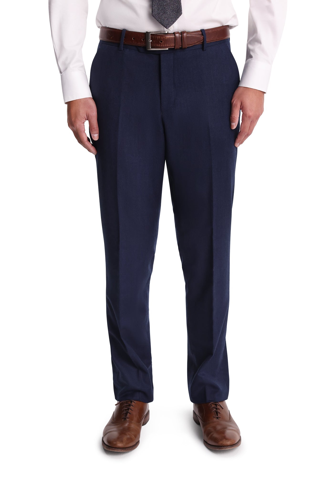 Blue Tick Weave Flannel Suit-6