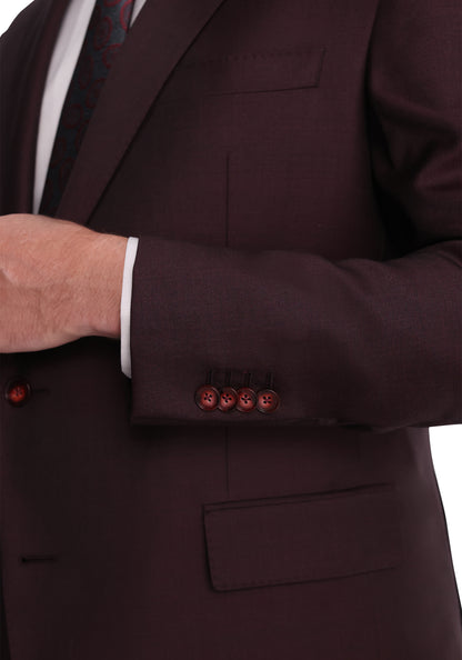 Maroon Sharkskin Blazer