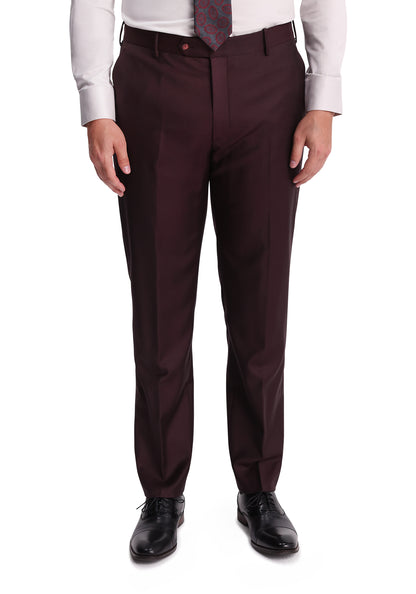 Maroon Sharkskin Suit