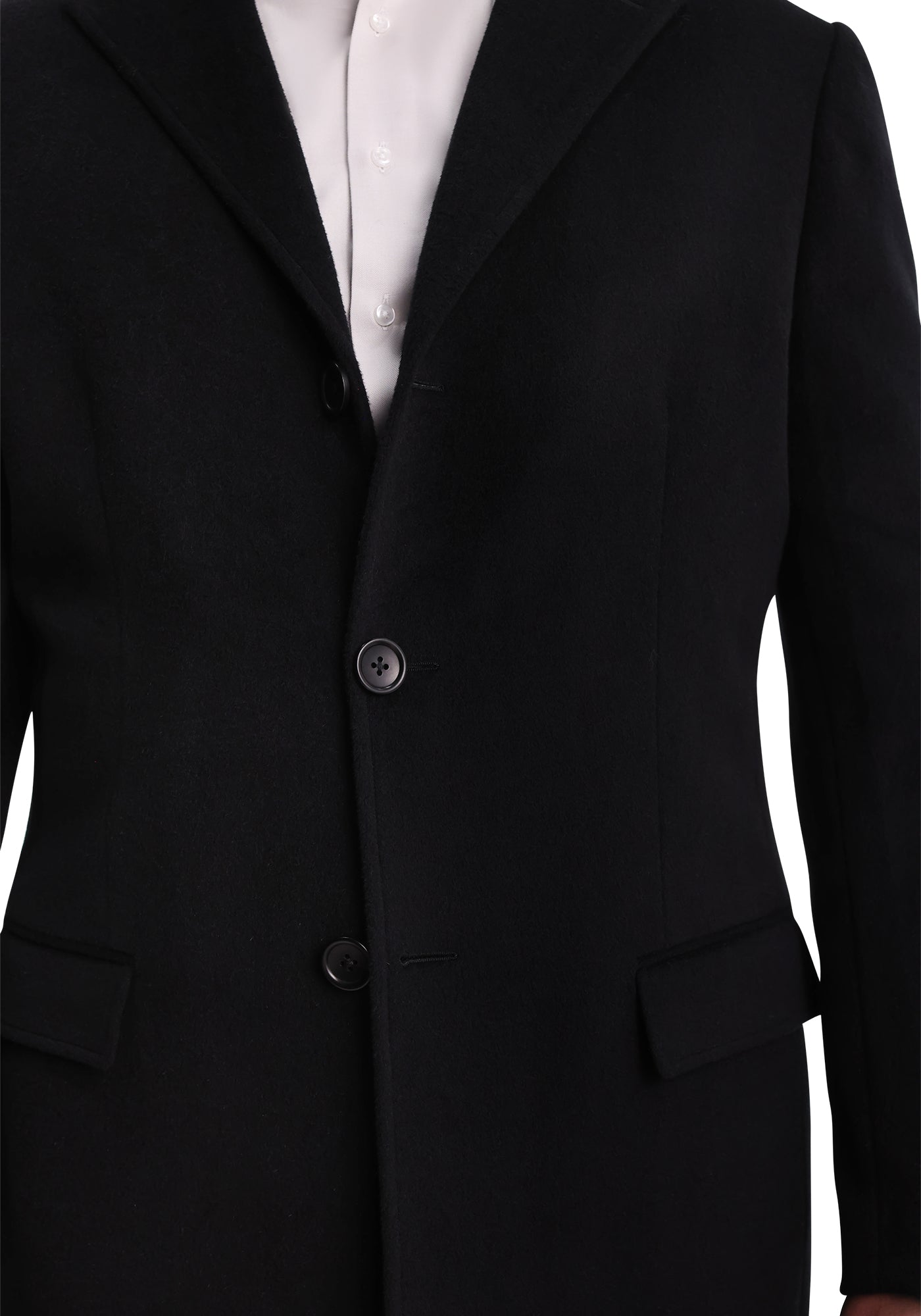 Black Wool-Angora Overcoat 3