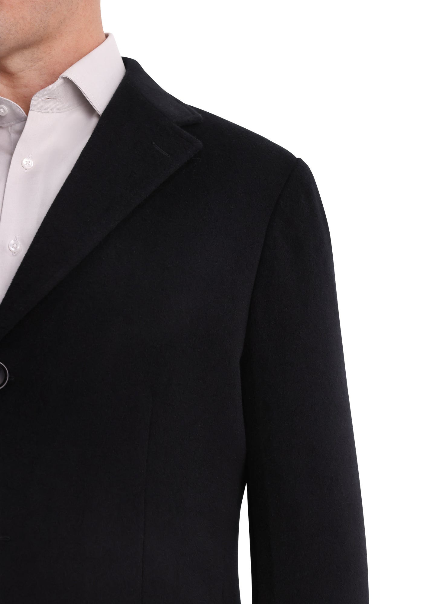 Black Wool-Angora Overcoat 4