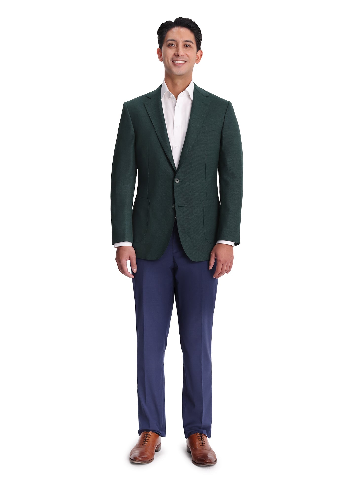 Green Hopsack Blazer-1