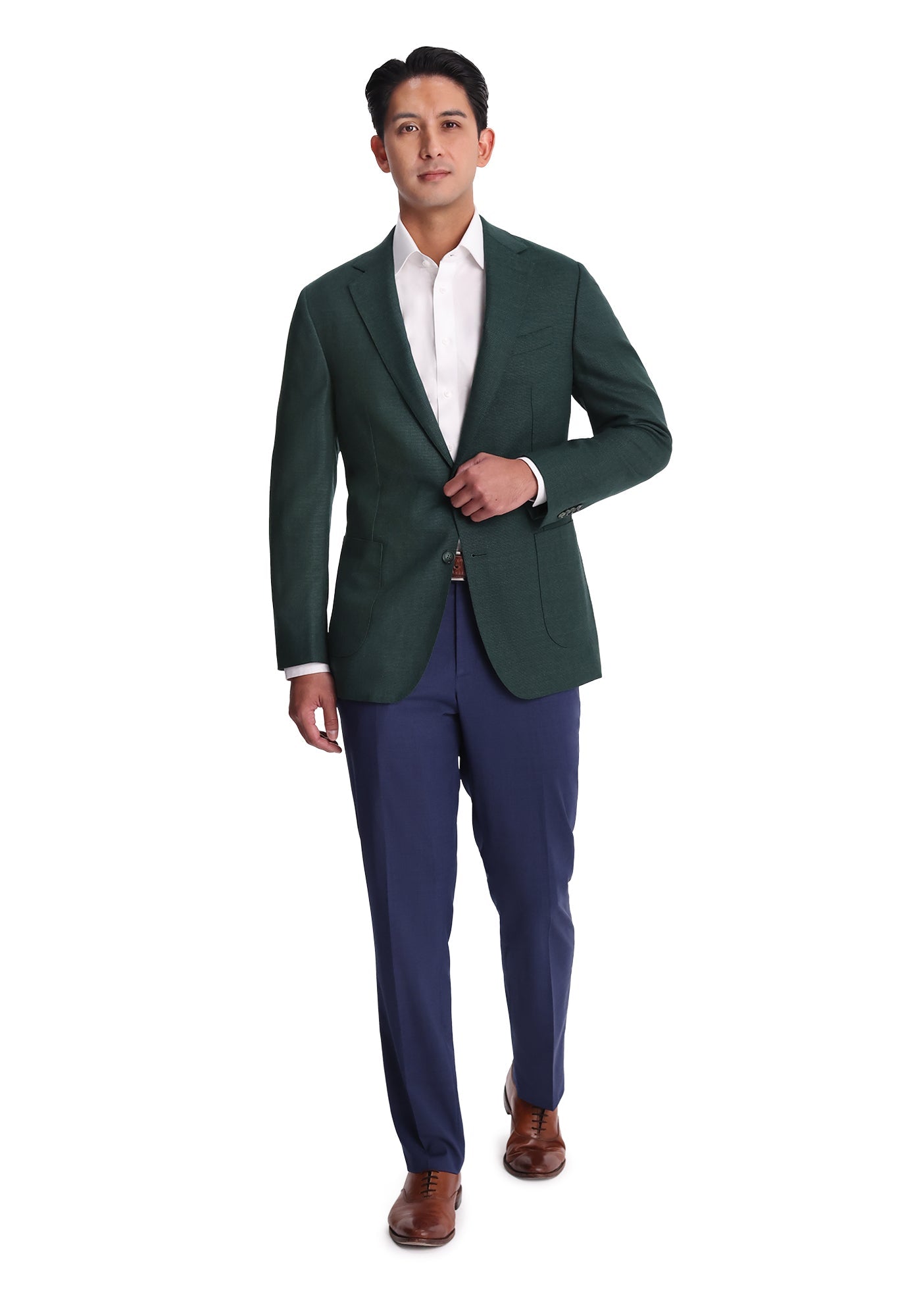 Green Hopsack Blazer-2