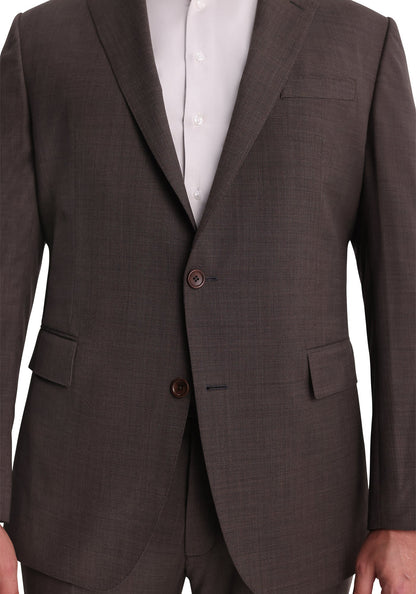 Stretch Brown Sharkskin Blazer-3
