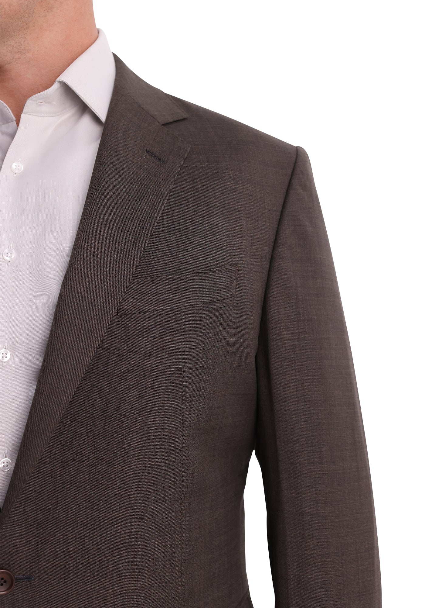 Stretch Brown Sharkskin Blazer-4