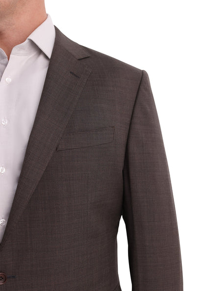 Stretch Brown Sharkskin Blazer-4