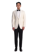 Ivory Tuxedo Dinner Jacket-1