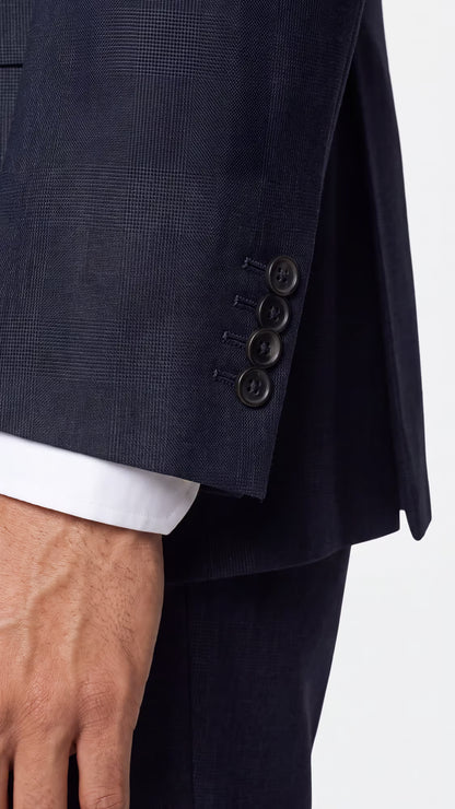 The Saxon Navy Tonal Prince-of-Wales Suit