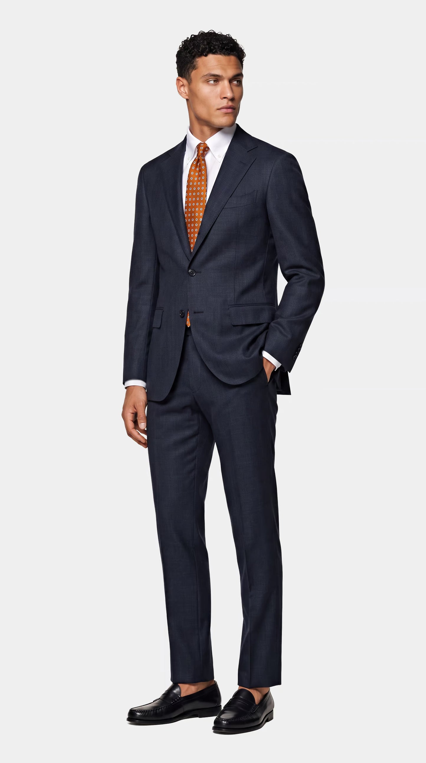 The Saxon Navy Tonal Prince-of-Wales Suit