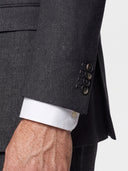 The Saxon Gray Tick Weave Suit