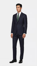 The Saxon Navy Tonal Birdseye Suit