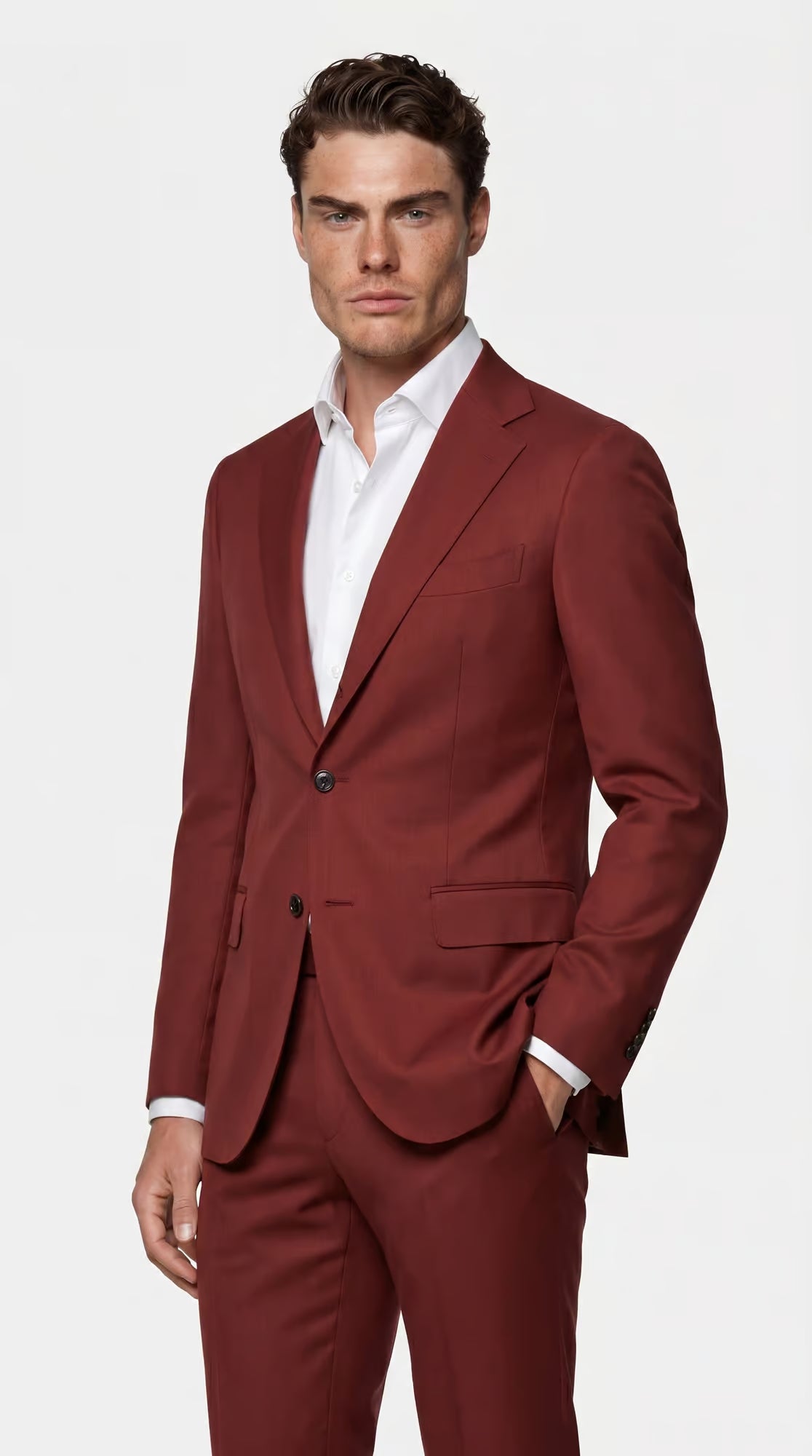 The Reserve Brick Red Suit