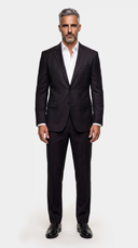 The Reserve Robust Twill Purple Flannel Suit