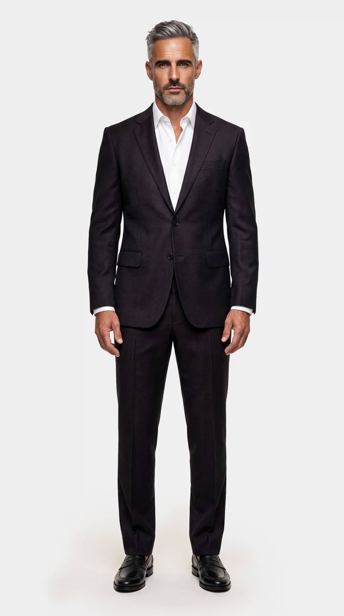 The Reserve Robust Twill Purple Flannel Suit