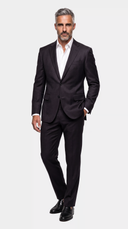 The Reserve Robust Twill Purple Flannel Suit