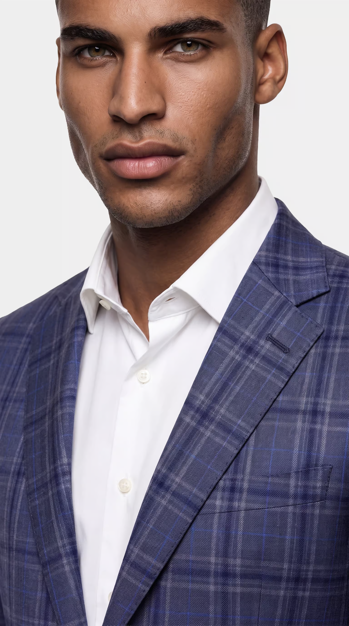 The Reserve Light Blue Prince of Wales Suit
