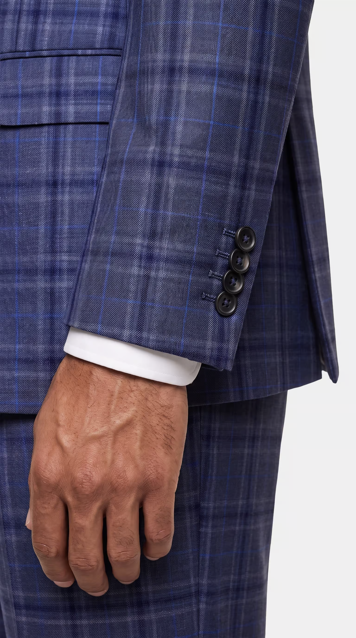 The Reserve Light Blue Prince of Wales Suit