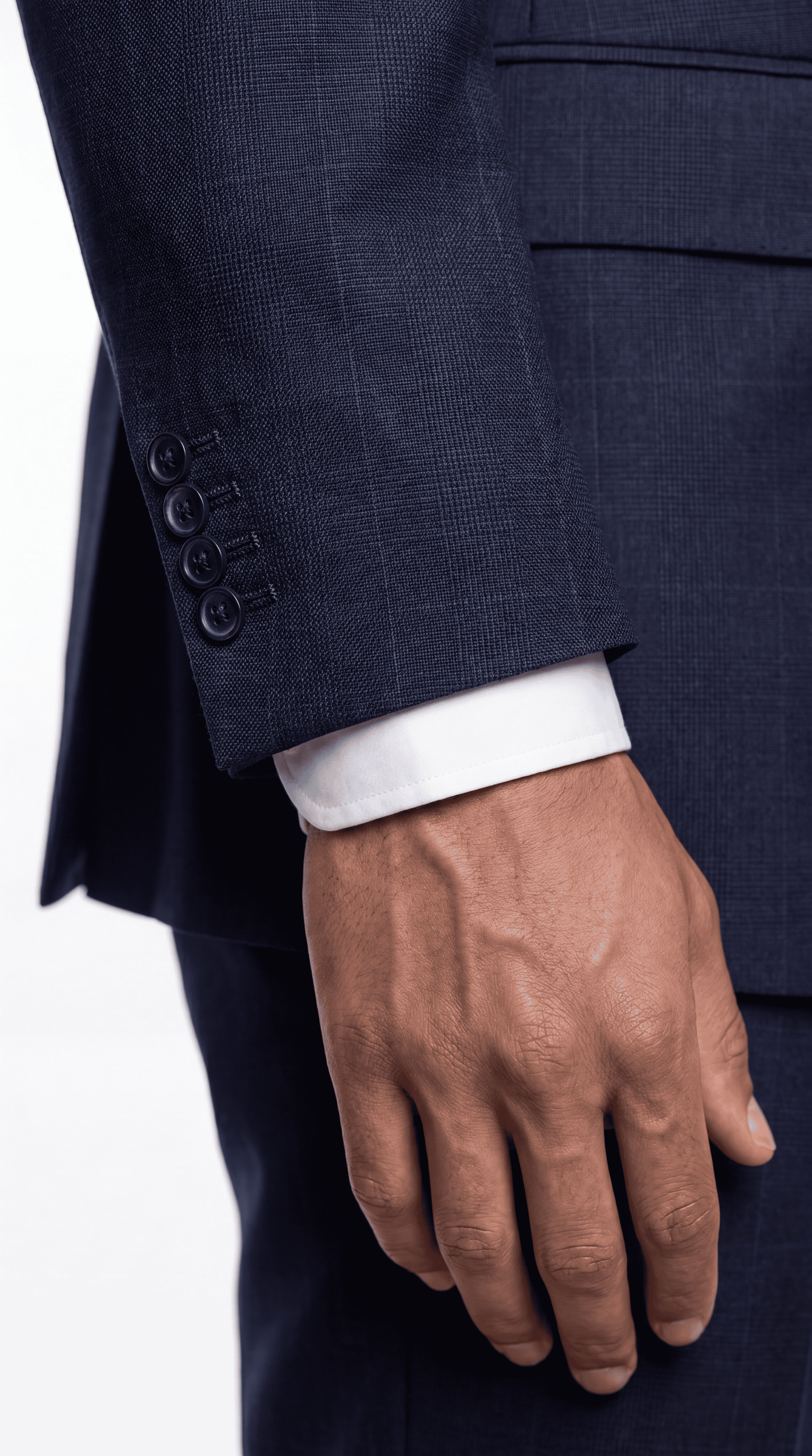 The Foundation Blue on Blue Windowpane Suit