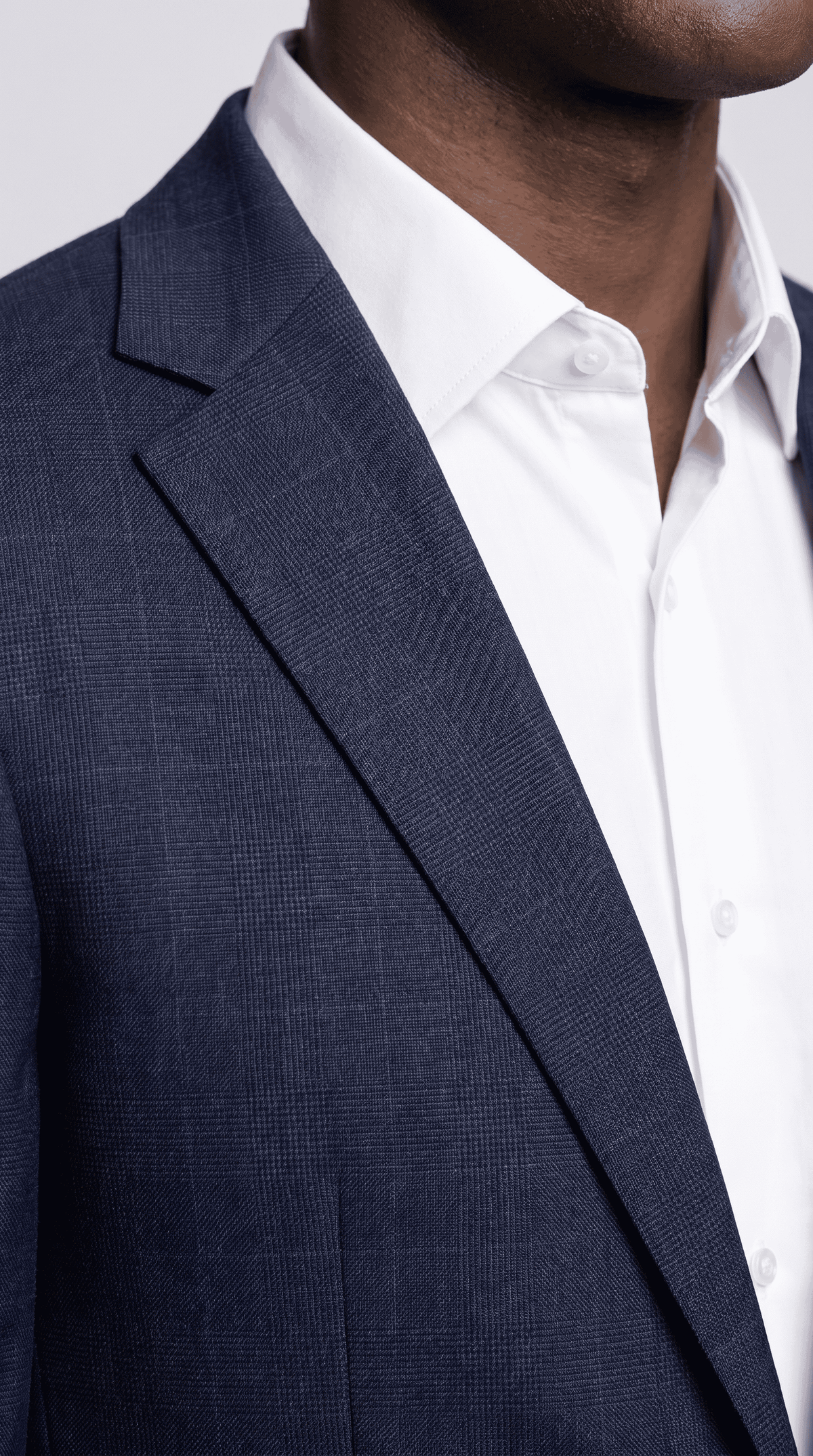 The Foundation Blue on Blue Windowpane Suit